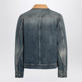 Denim Jacket With Suede Collar