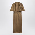 Viscose twill trench dress