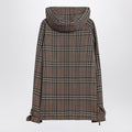 Half-zip jacket with Check pattern in silk blend