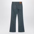 Mid-blue jeans with Check-pattern pocket