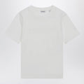 White T-shirt with embroidered logo