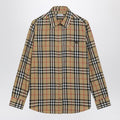 Beige shirt with Check pattern