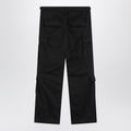 Black Cargo Pants In Cotton Blend