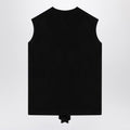 Black Wool Waistcoat Cardigan