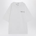 White oversized t-shirt with logo