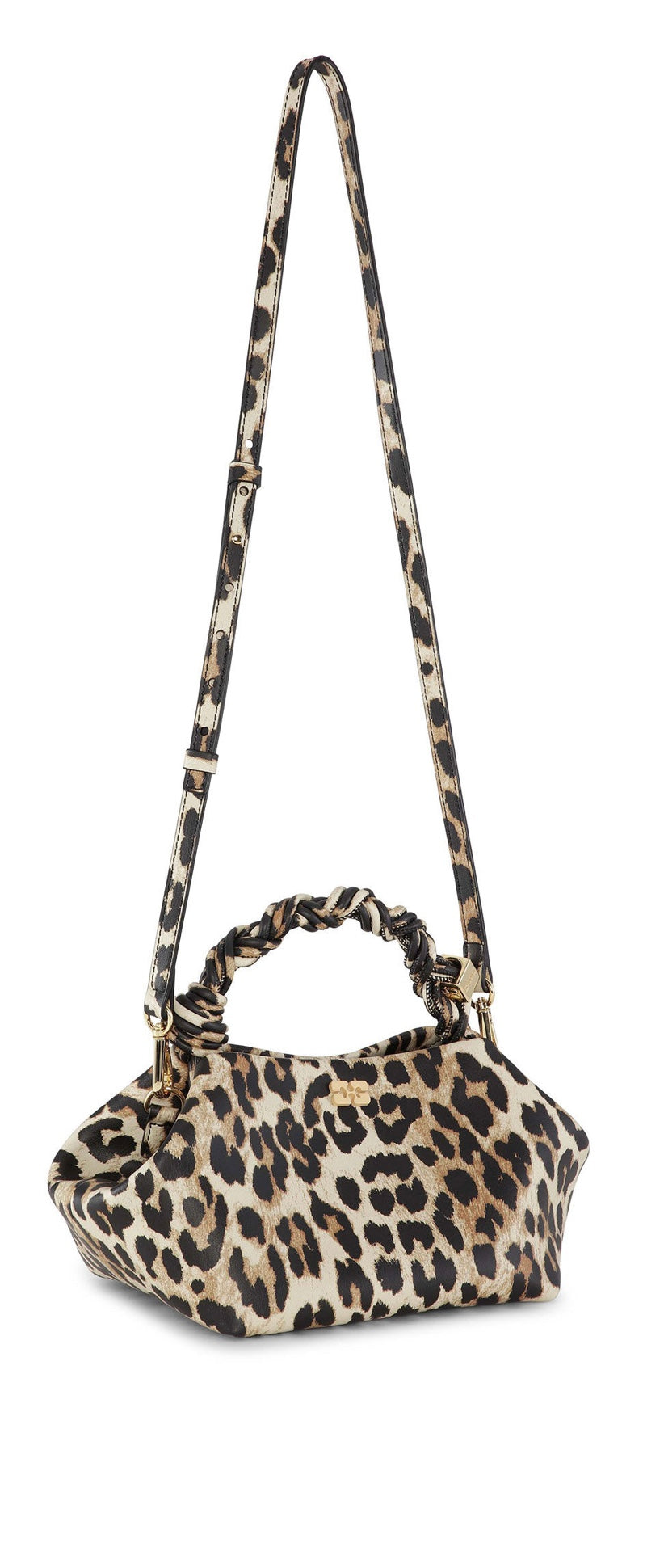 Ganni Leopard Small Bou Bag