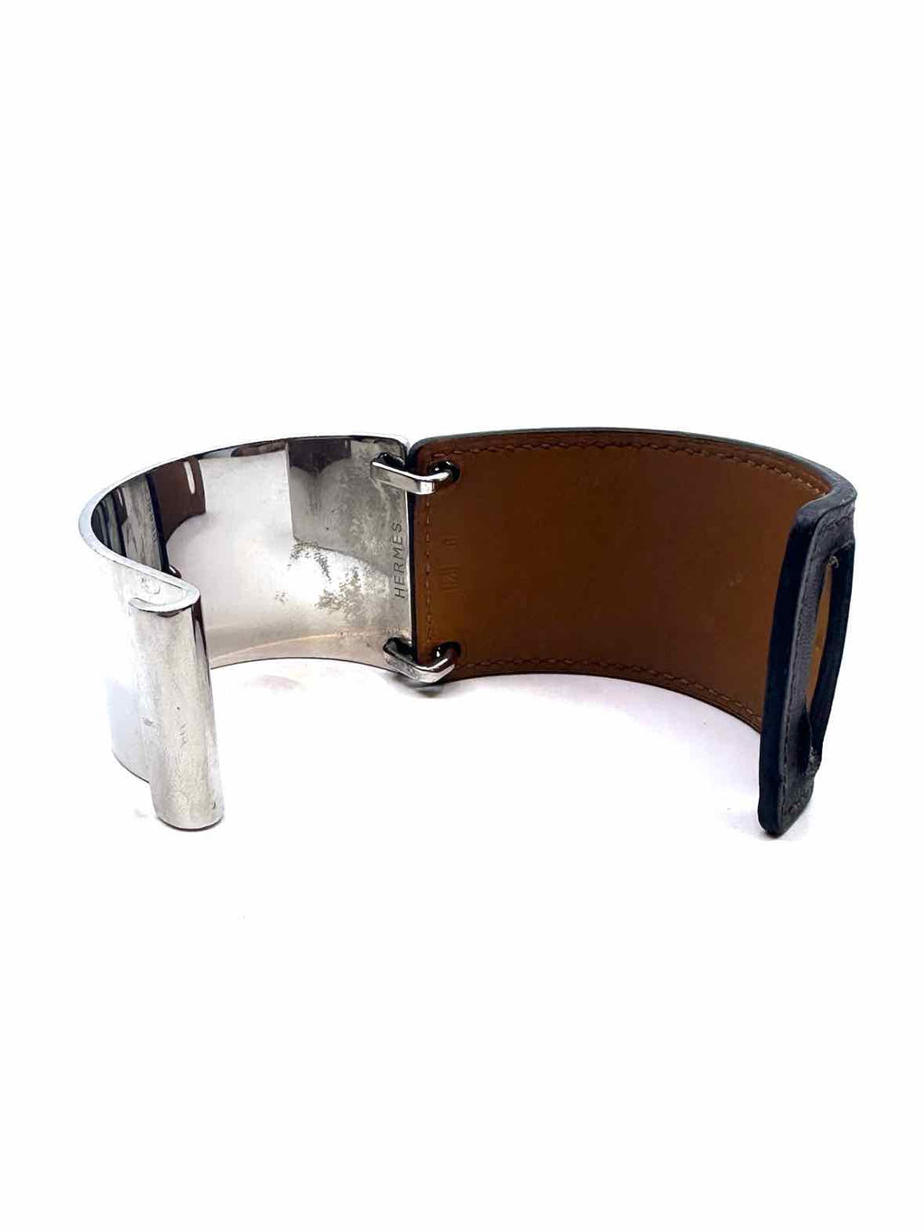 HERMES Brown Leather Bracelet