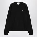 Sweater black in wool