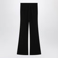 Black flared pants in viscose