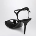 Black Dynastie satin sandals