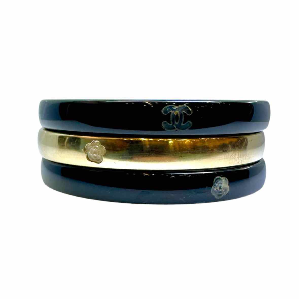 CHANEL Black & Gold Bracelet