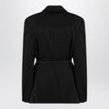 Black jacket with side tie