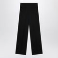 Black wool trousers