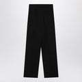 Black wool trousers