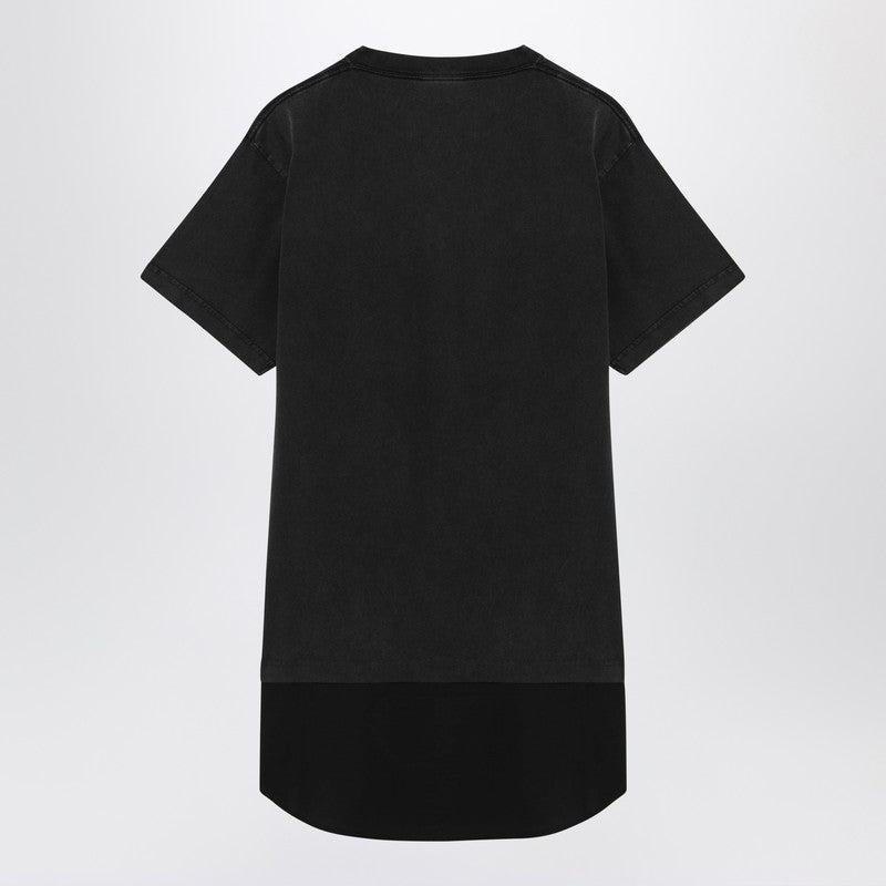 Black washed Loop Sports Icon mini dress