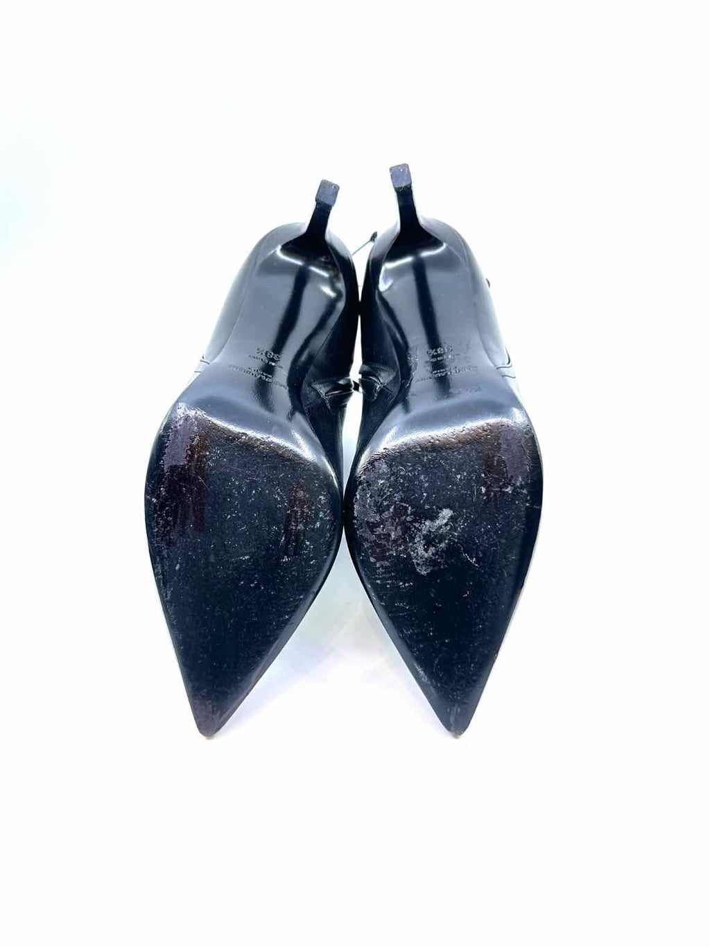 SAINT LAURENT Size 8.5 Black Leather Ankle Boot