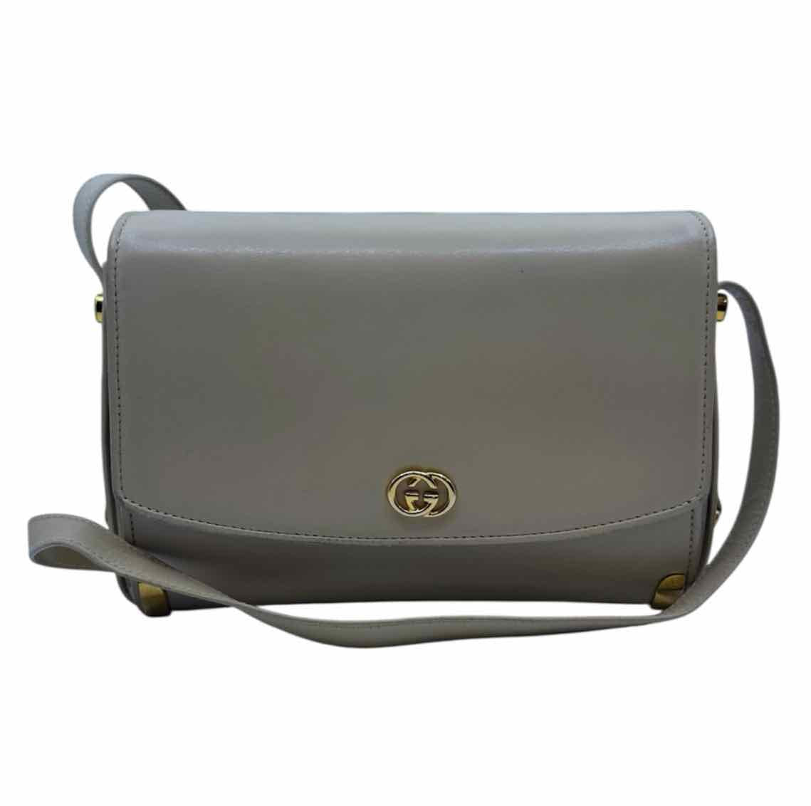 GUCCI Cream Leather Handbag