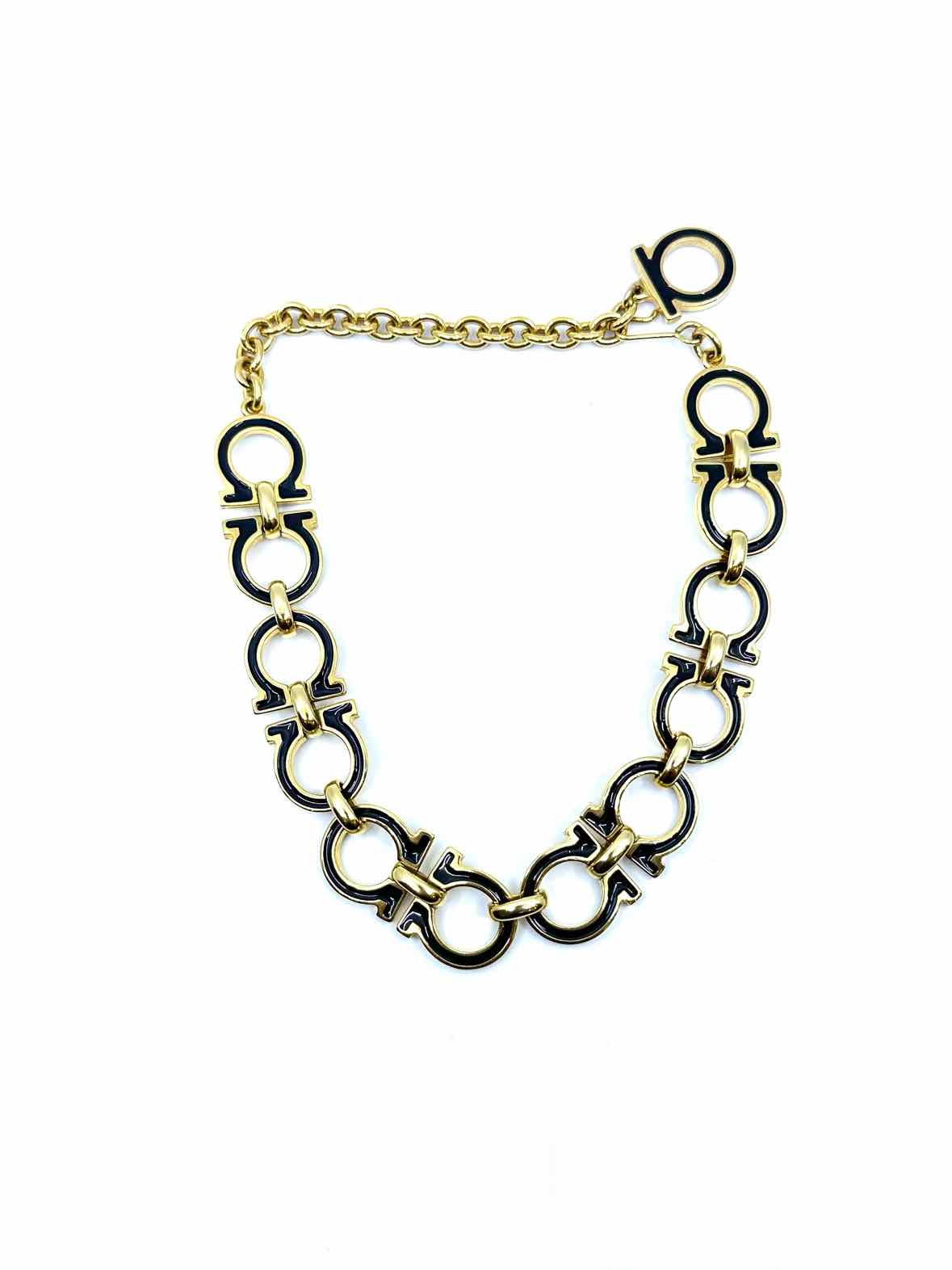SALVATORE FERRAGAMO Black & Gold 2 Piece Set