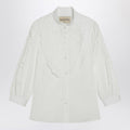 White shirt with Sangallo embroidery
