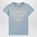 Light blue Panther Lady T-shirt