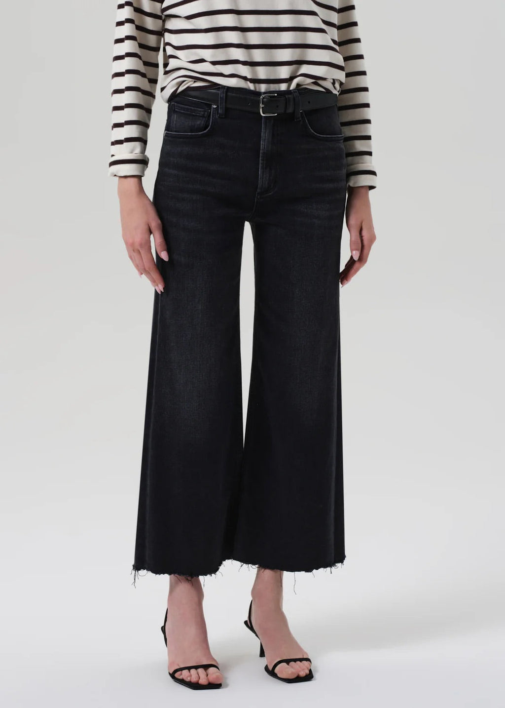 Citizens of Humanity Lyra Wide Leg Crop Raw Hem
