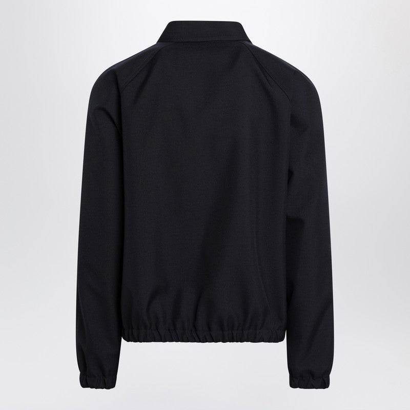 Navy bomber jacket with Vgold pockets