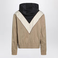 Black butter and camel jacket with Vlogo patch