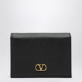 Signature black leather VLogo wallet