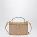 Vlogo Signature Mini Vanity Bag in sand pink grained calfskin