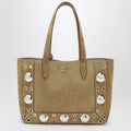 Medium Nellcôte tote bag in Havana suede