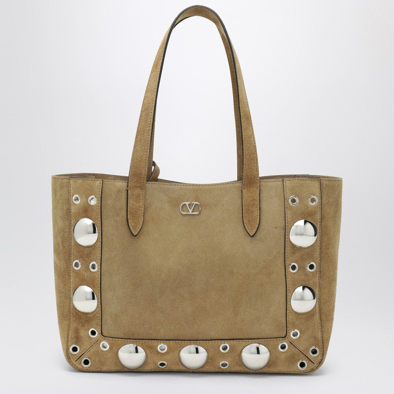 Medium Nellcôte tote bag in Havana suede