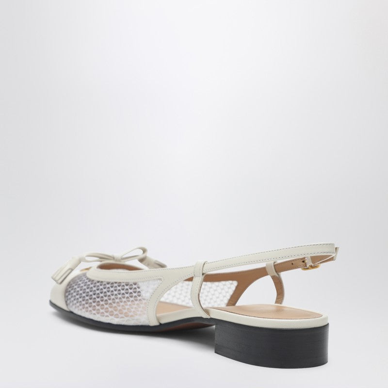 Valet Du Roi slingback ballerina ivory