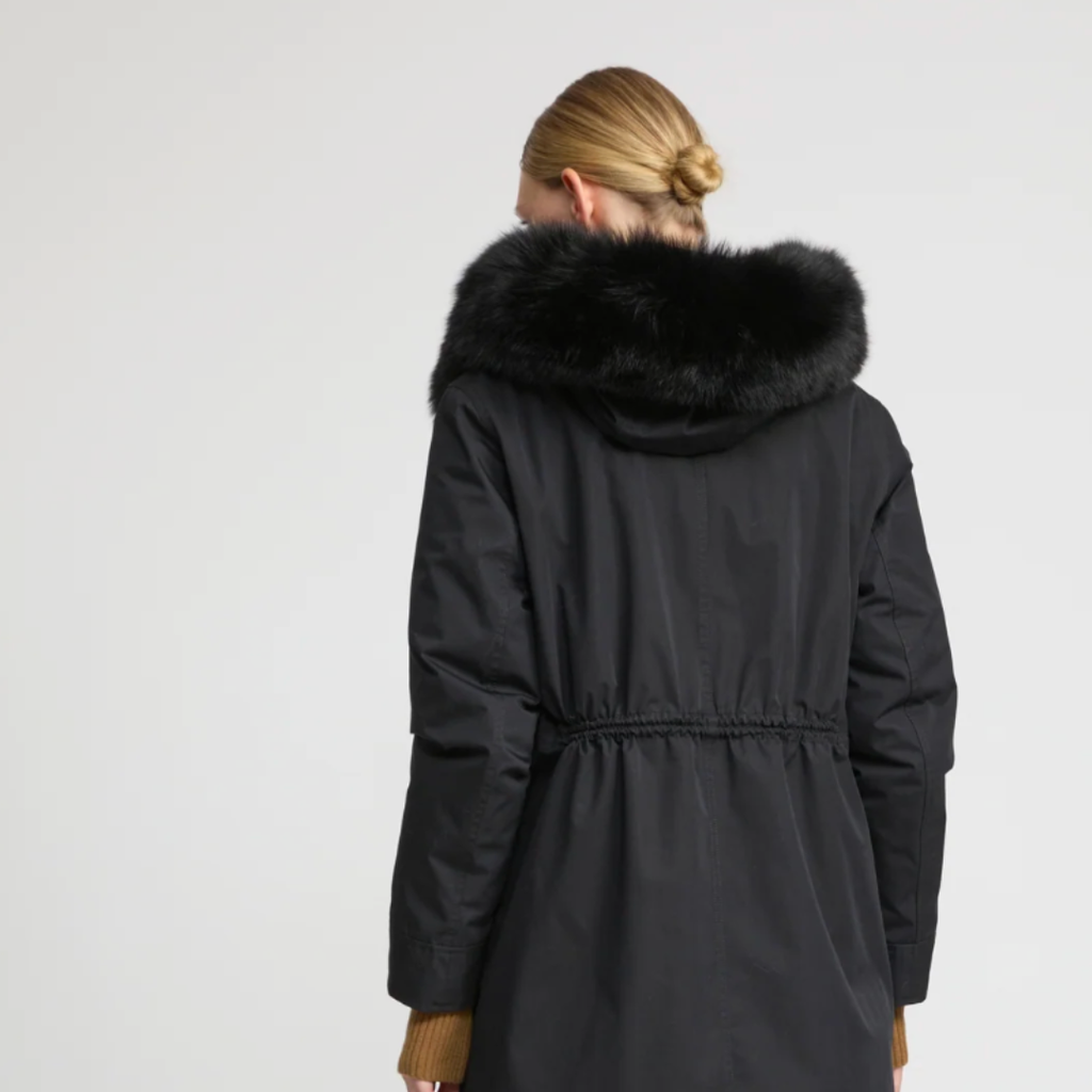 Yves Salomon Parka - Noir