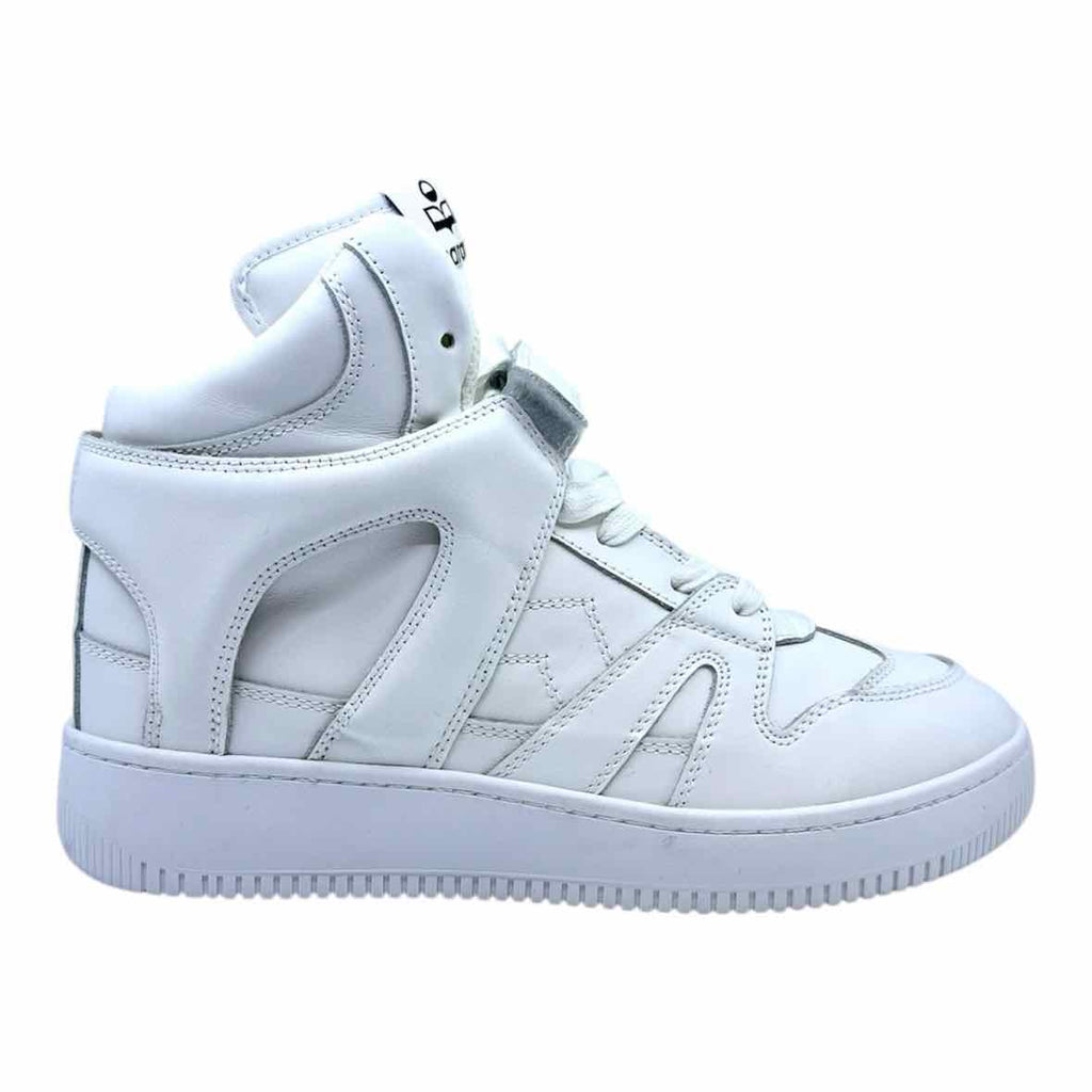 ISABEL MARANT Size 10 White Sneakers