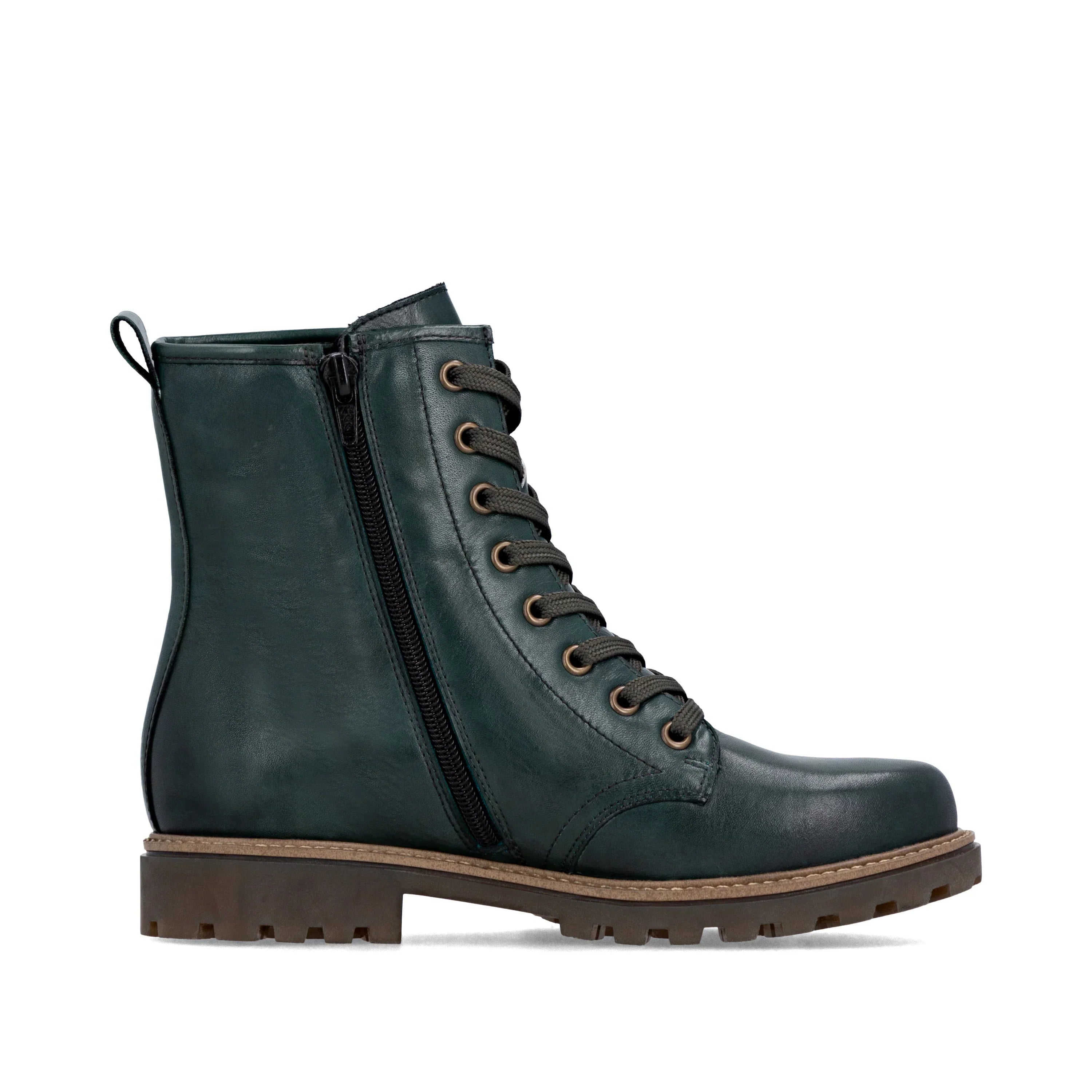 Remonte Womens Leather Ankle Boots | Green