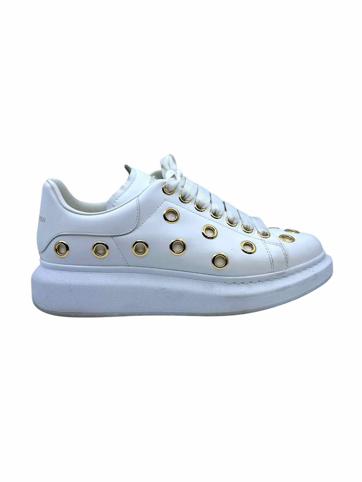 ALEXANDER MCQUEEN Size 9 White Sneakers