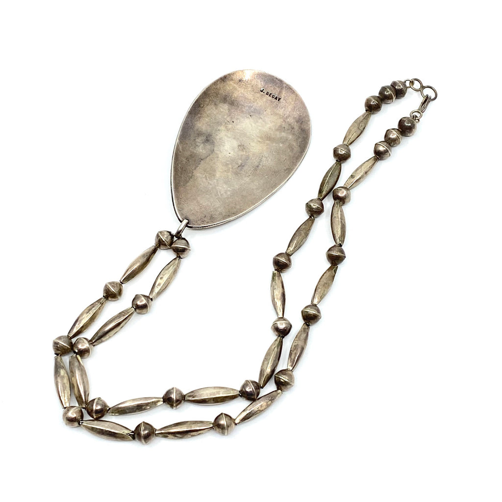 J BEGAY Sterling Silver Turquoise Necklace