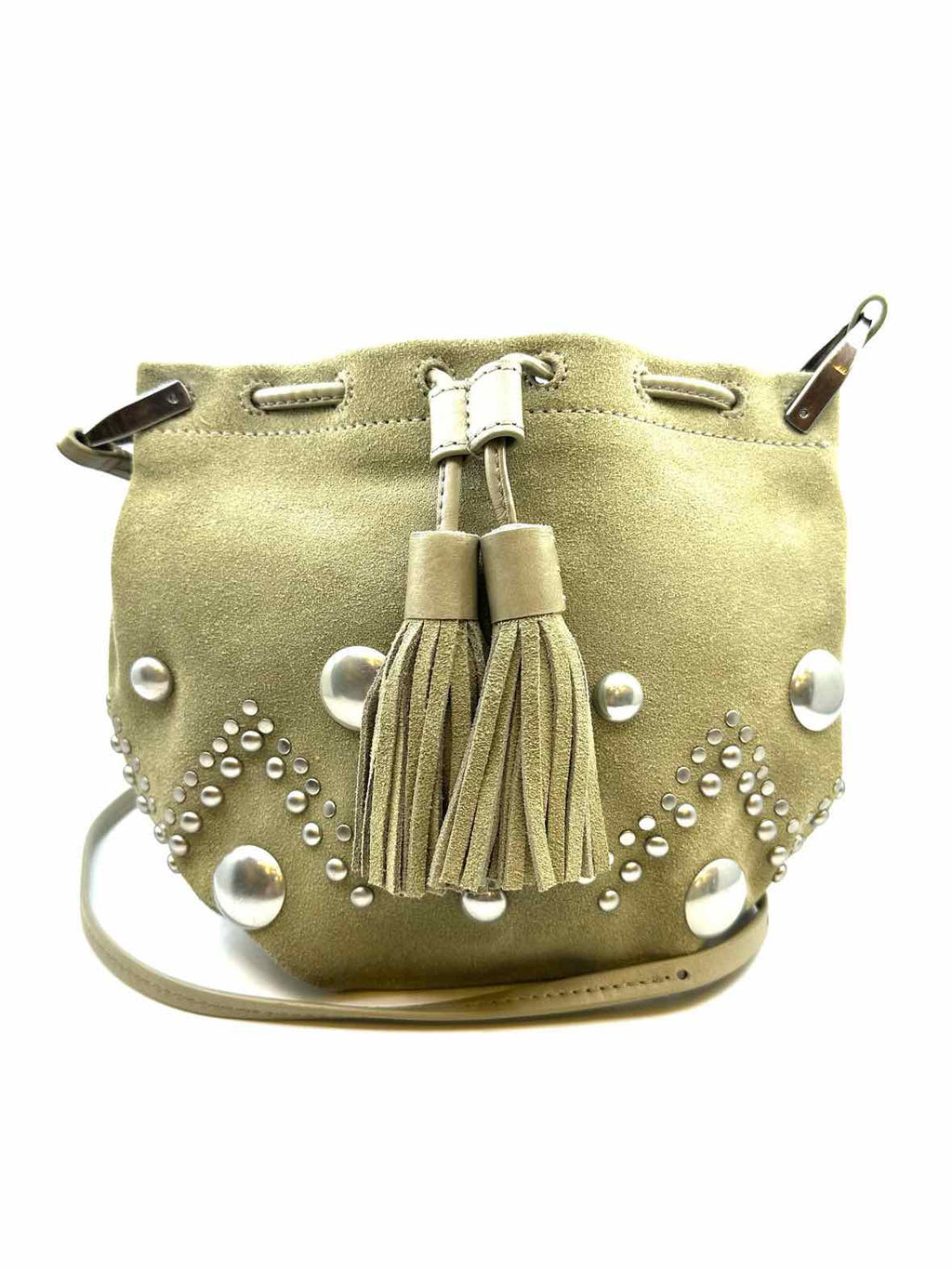 ISABEL MARANT Beige Suede Studs Handbag