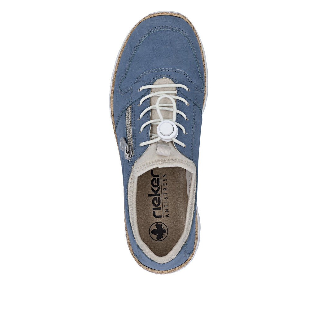 Rieker Womens Fashion Slip On Trainers | Blue