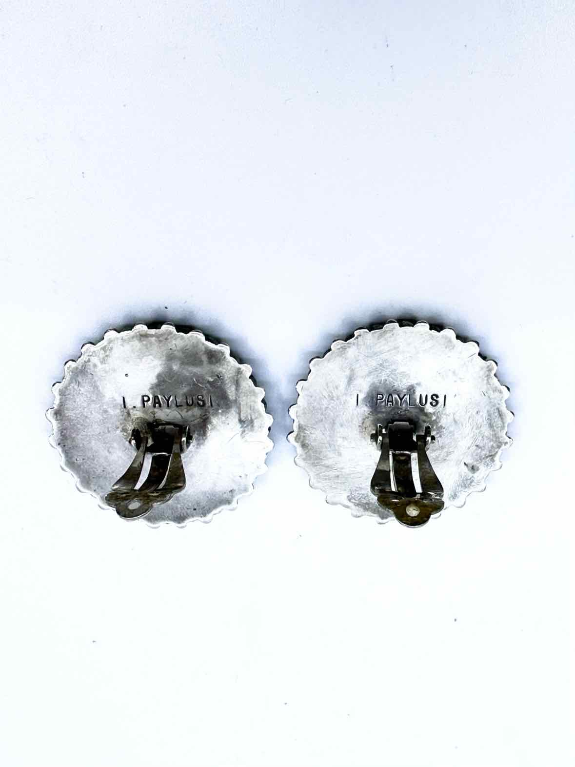 I PAYLUSI Turquoise Clip Earrings