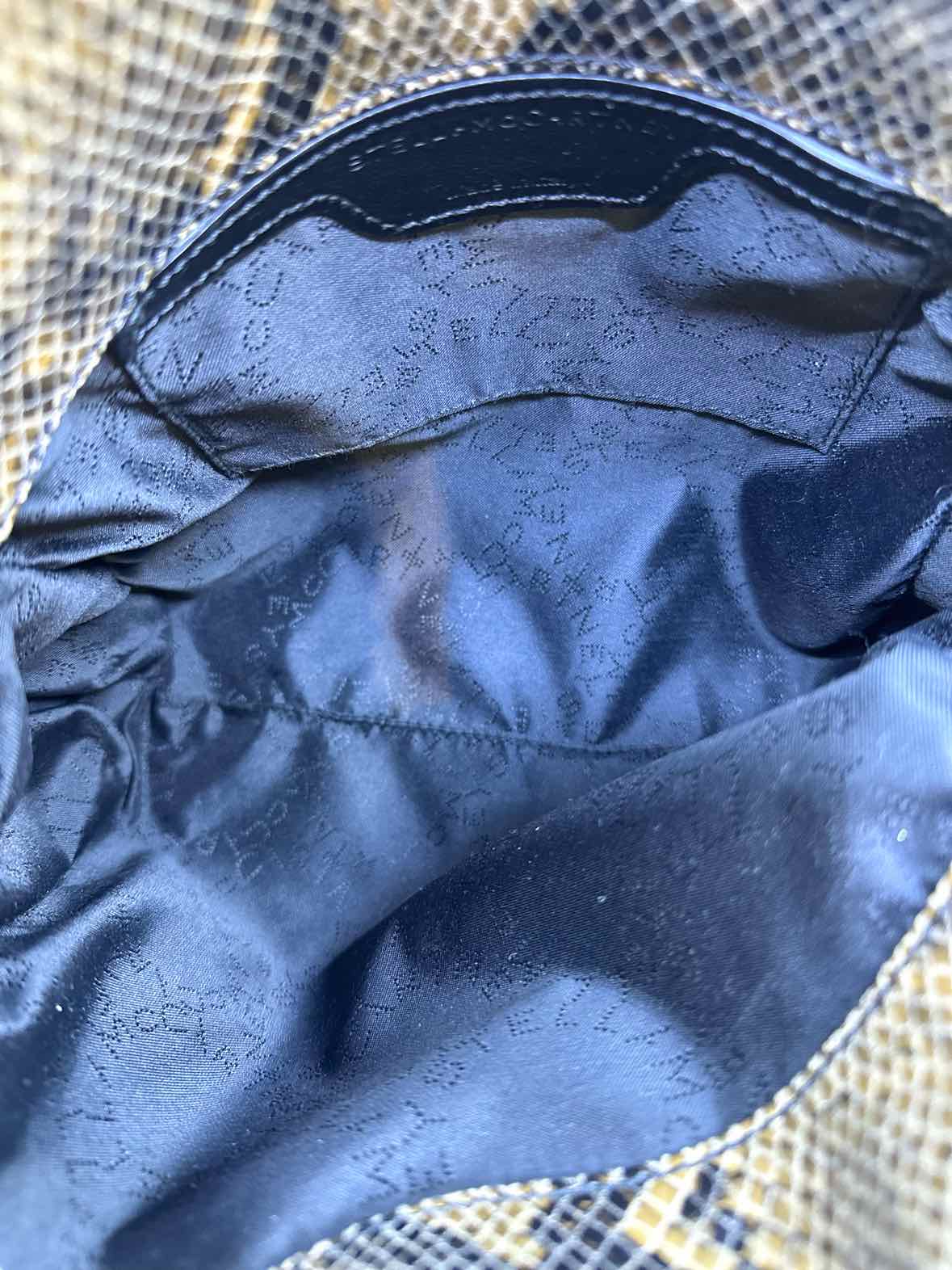 STELLA MCCARTNEY Black & Beige Vegan Leather Handbag