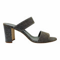 MANOLO BLAHNIK Size 10.5 Silver, Gold Glitter Sandals
