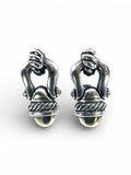 DAVID YURMAN Silver & Gold Clip Earrings