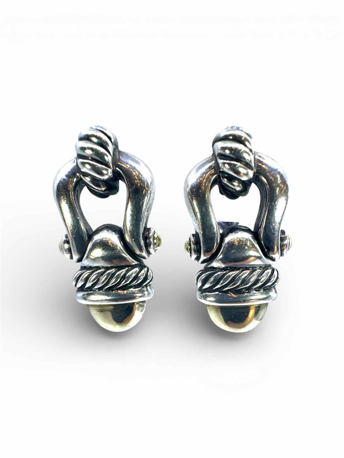 DAVID YURMAN Silver & Gold Clip Earrings