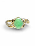 14K Jade Ring