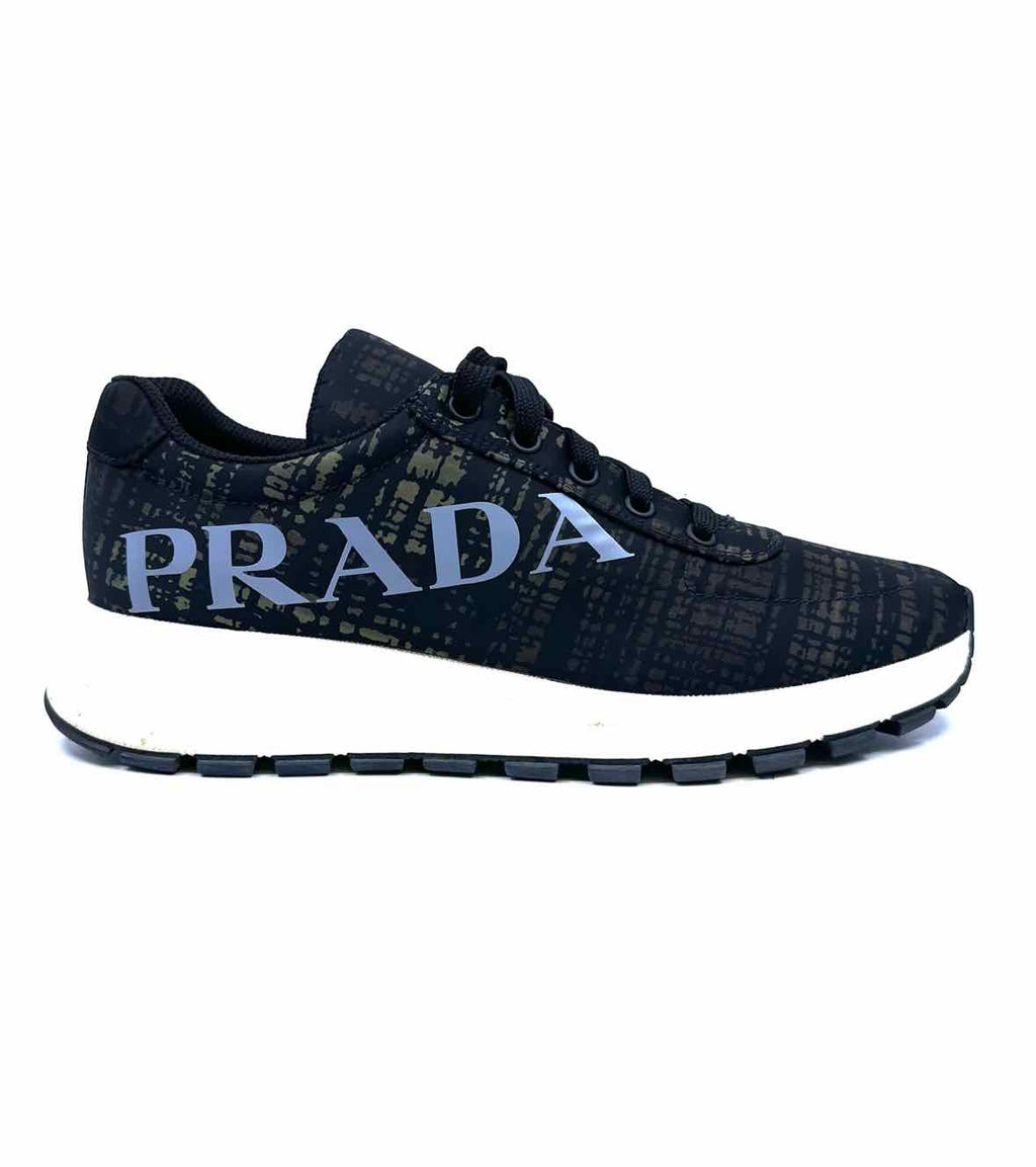 PRADA Size 5.5 Black Men's Sneakers