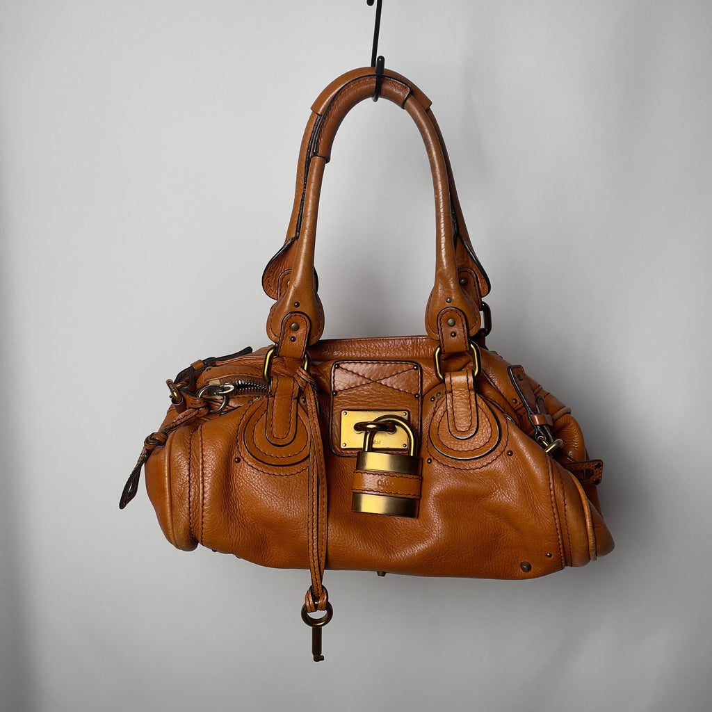 🔥 Pre-owned CHLOÉ 2006 orange paddington 🔥
