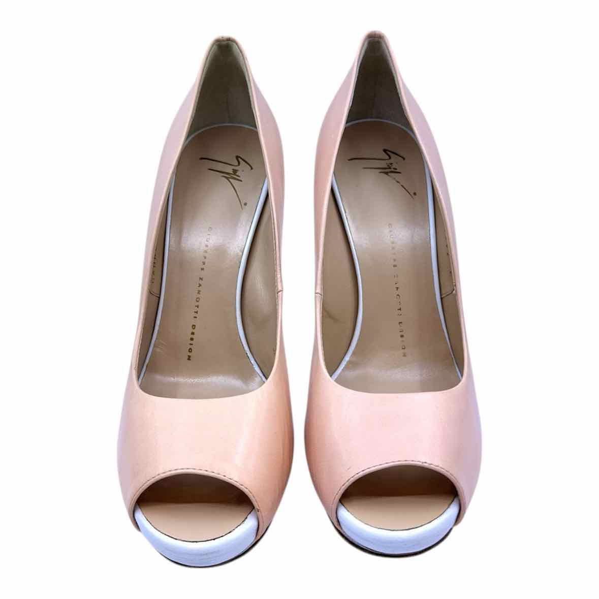 GIUSEPPE ZANOTTI Size 10 Pink Leather Pumps