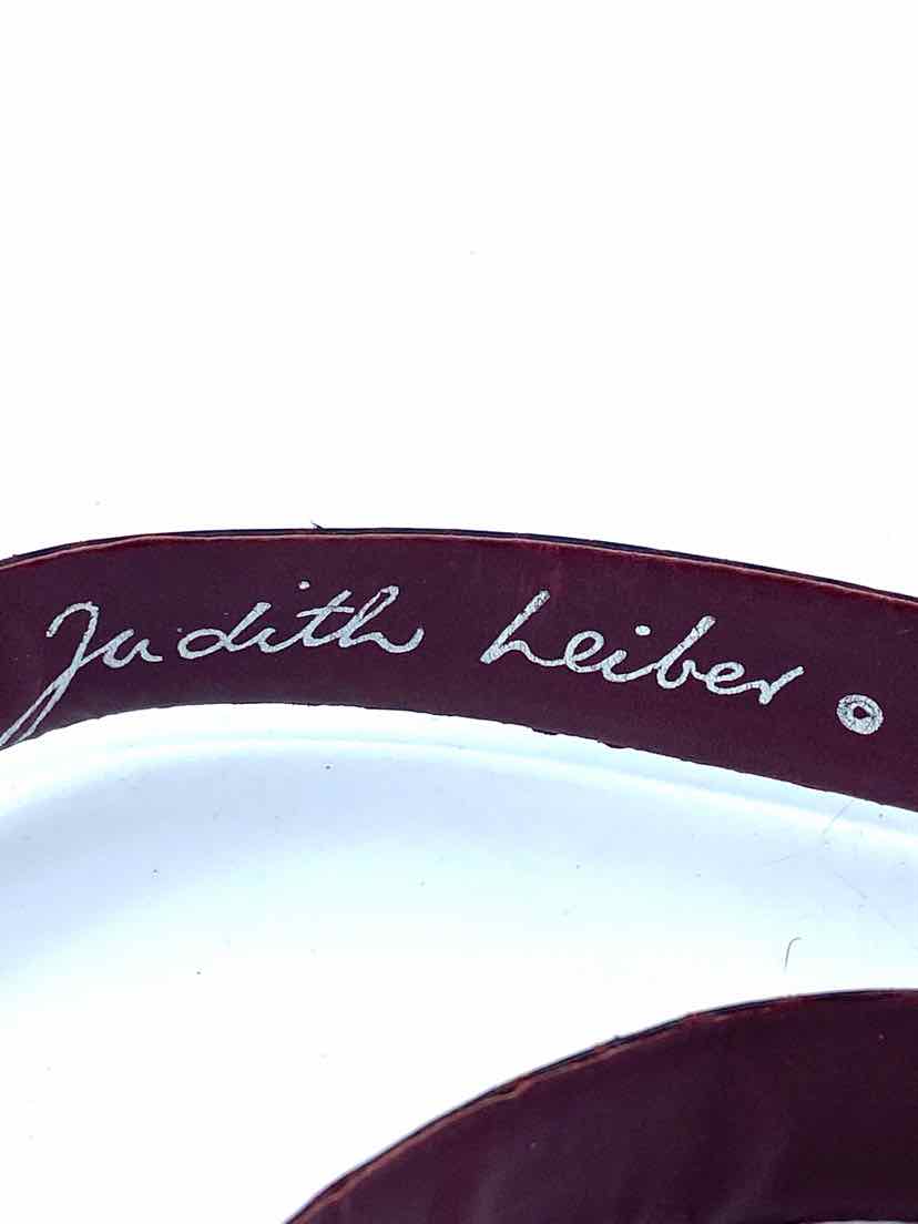 JUDITH LEIBER Burgundy Belt