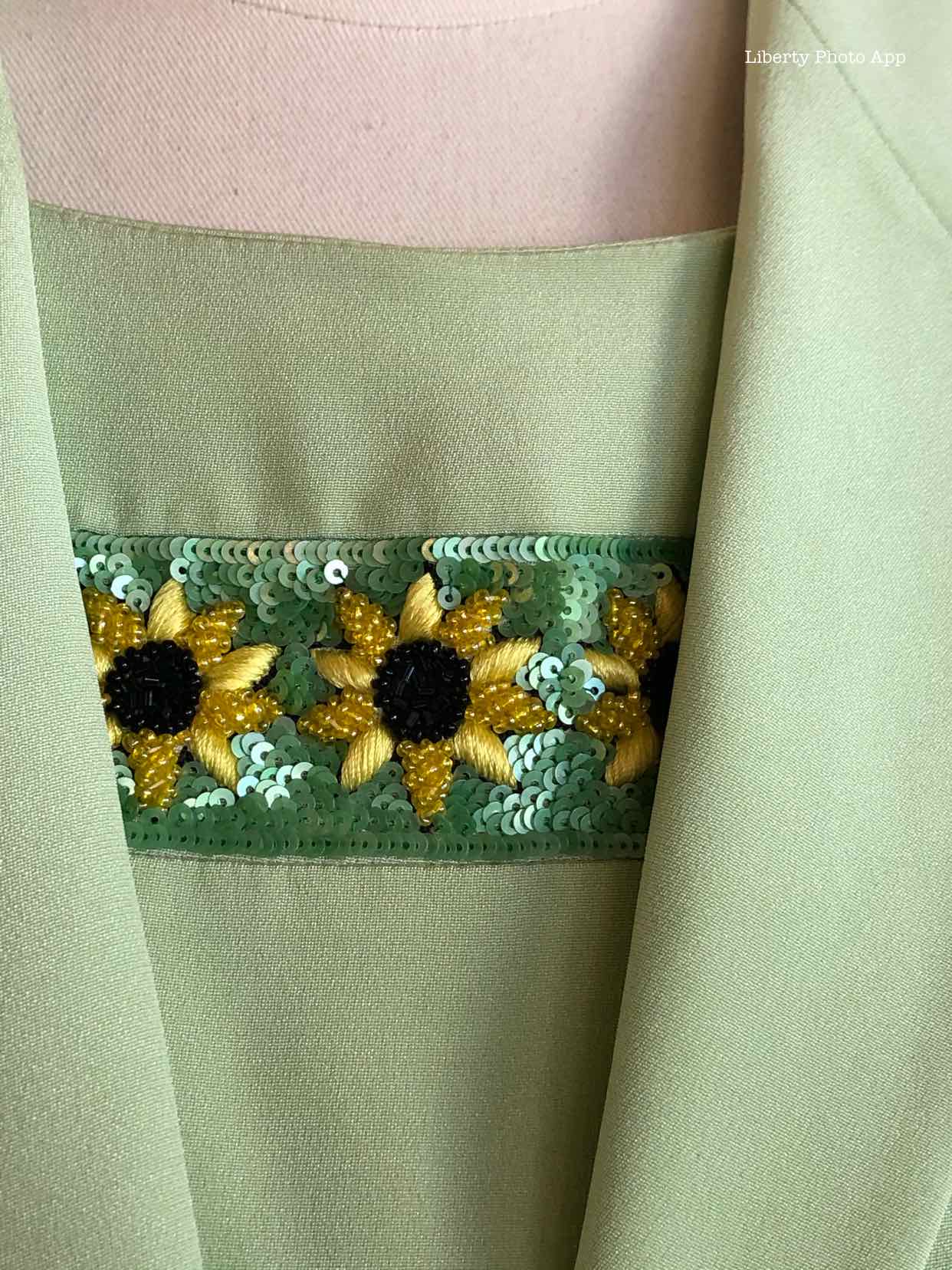 ESCADA Beaded Flower Dress Set